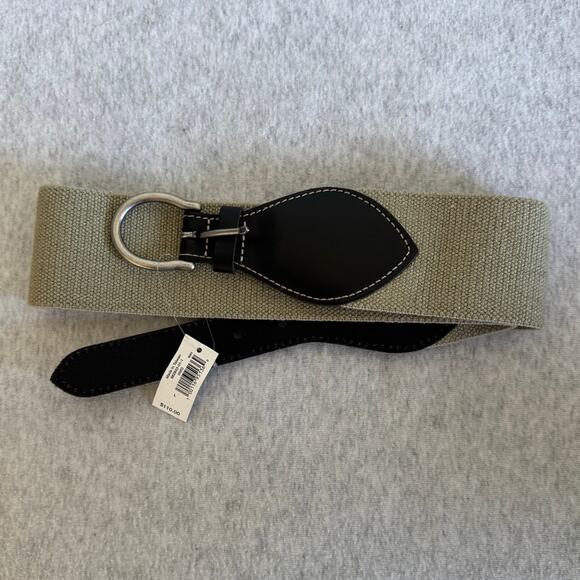 NWT Banana Republic Llanito Stretch Belt in Black Size Large - Picture 2 of 5